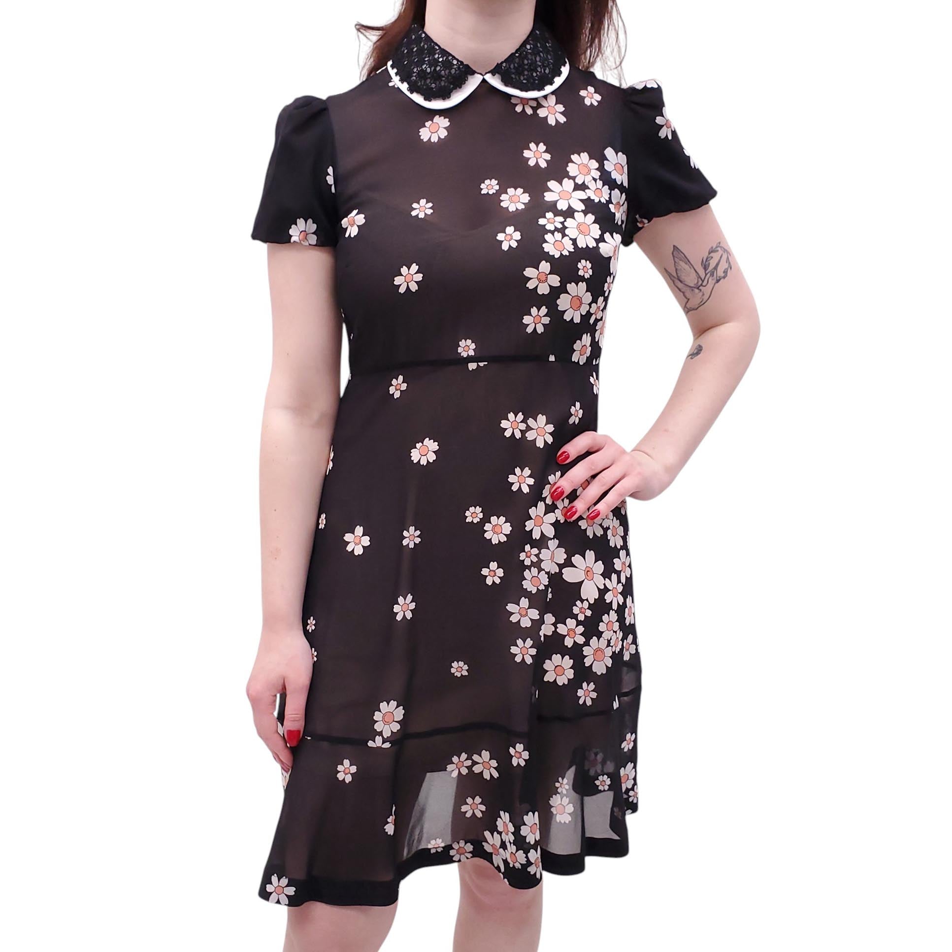 lace cutout mini dress Thierry Mugler Black Lace Cutouts Minidress main image 1