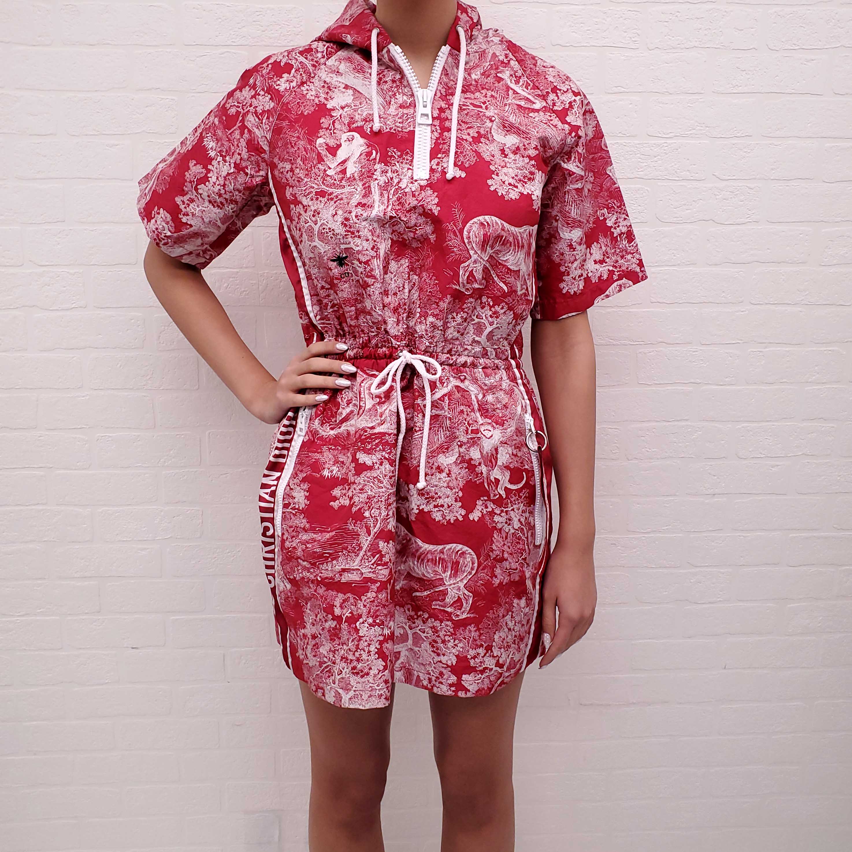 dior short hooded dress CHRISTIAN DIOR 'DIORIVIERA' HOODED SHORT DRESS