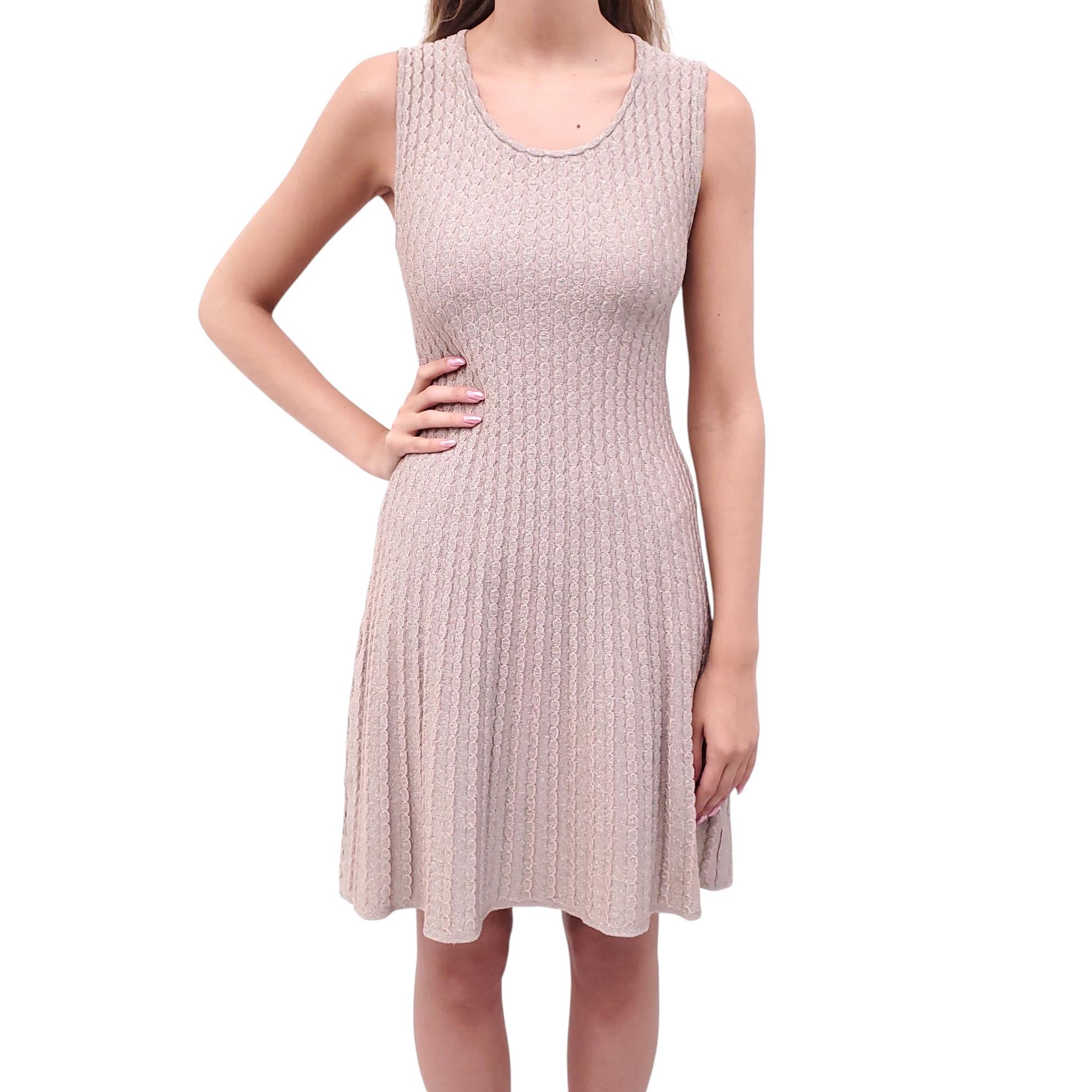 m missoni knitted dress M Missoni Chevron Zigzag Knit Dress 40 US 4 Black Made in Italy Designer Bodycon
