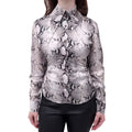 16 ARLINGTON SNAKESKIN BLOUSE - SIZE 2 US / 6 UK