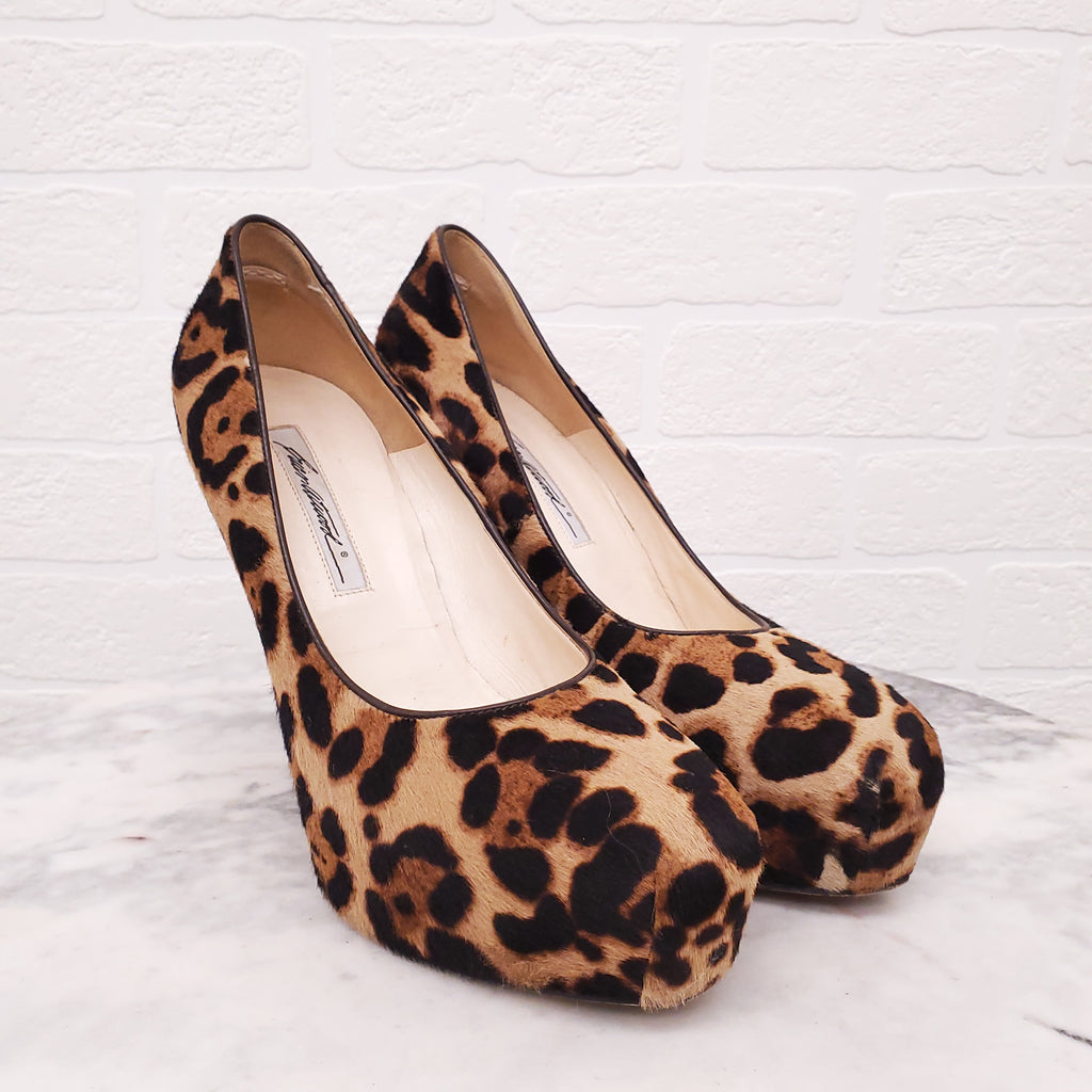 BRIAN ATWOOD LEOPARD HEELS - SIZE 40