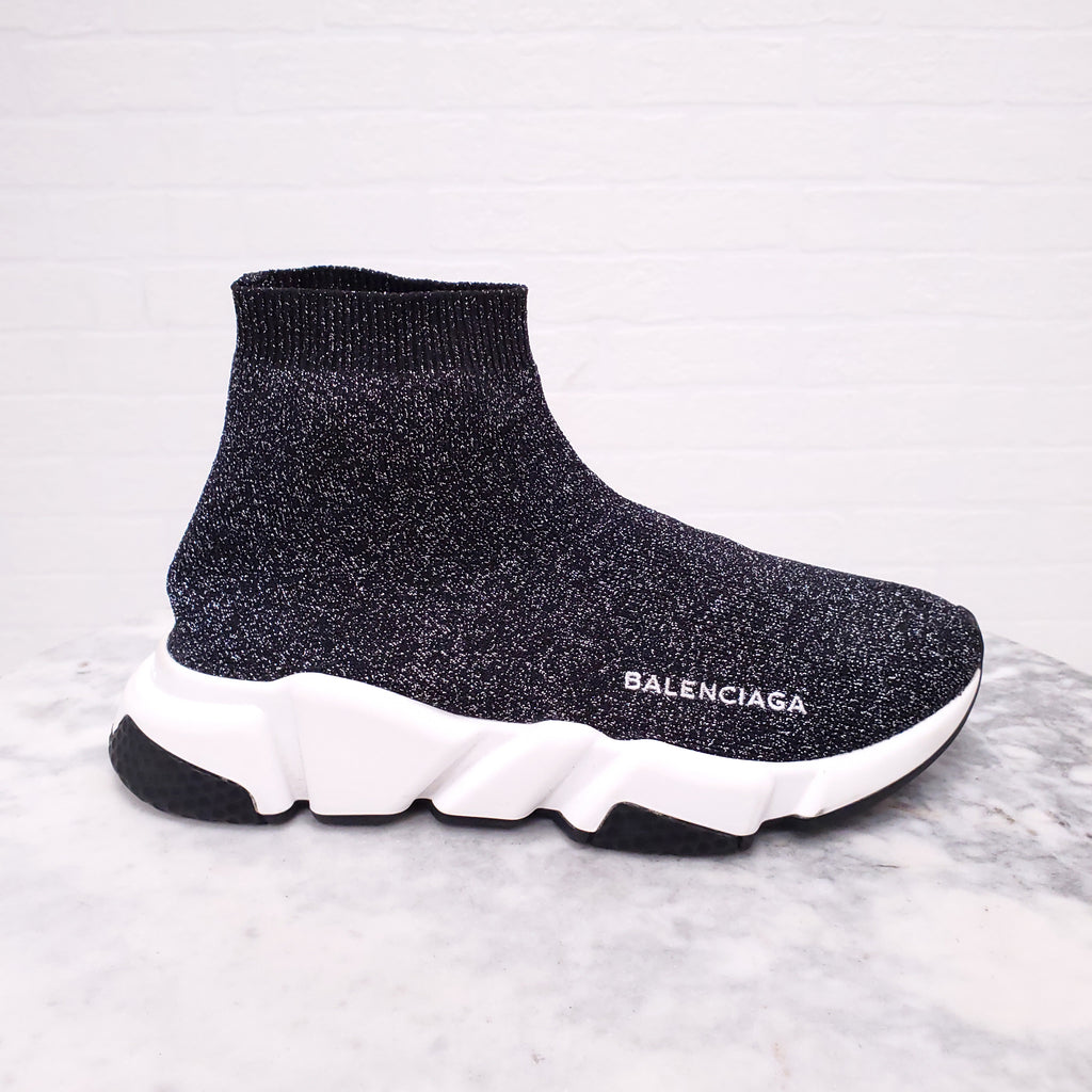 Glitter balenciaga sock clearance sneakers