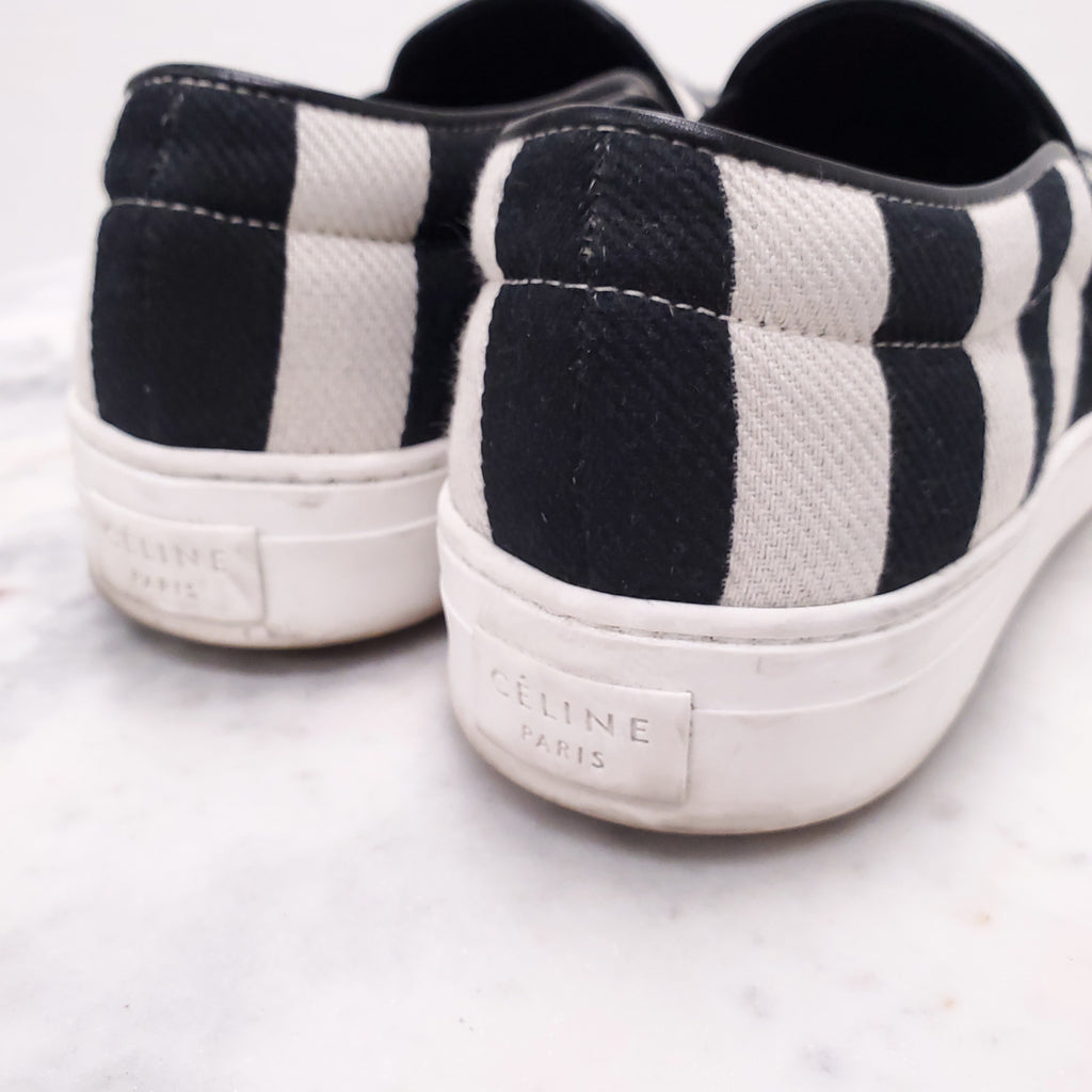 CELINE STRIPE SNEAKERS - SIZE 38.5