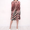 CHRISTIAN DIOR MULTI-COLOUR KNIT DRESS - SIZE 38