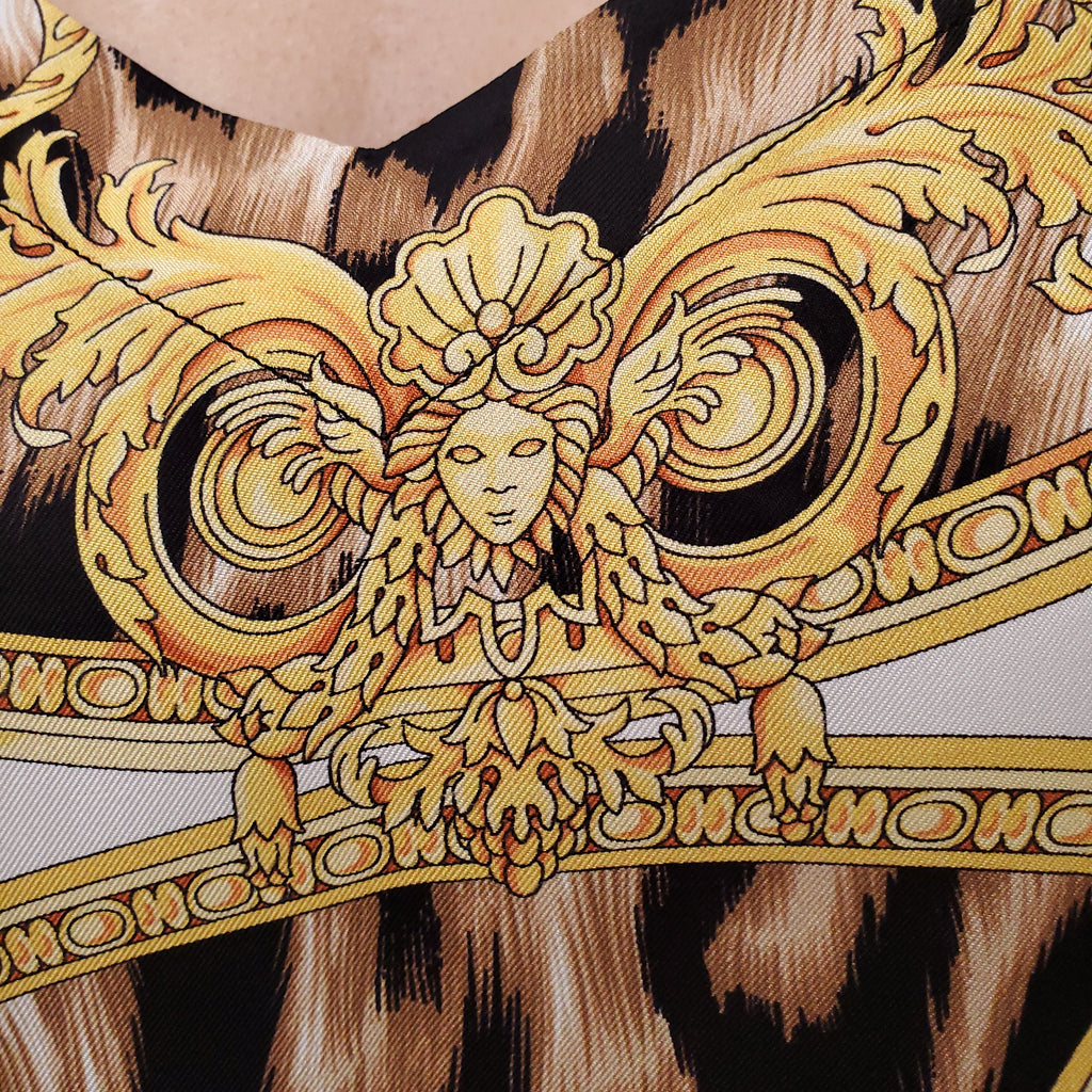 VERSACE SILK BLOUSE - SIZE 3/M