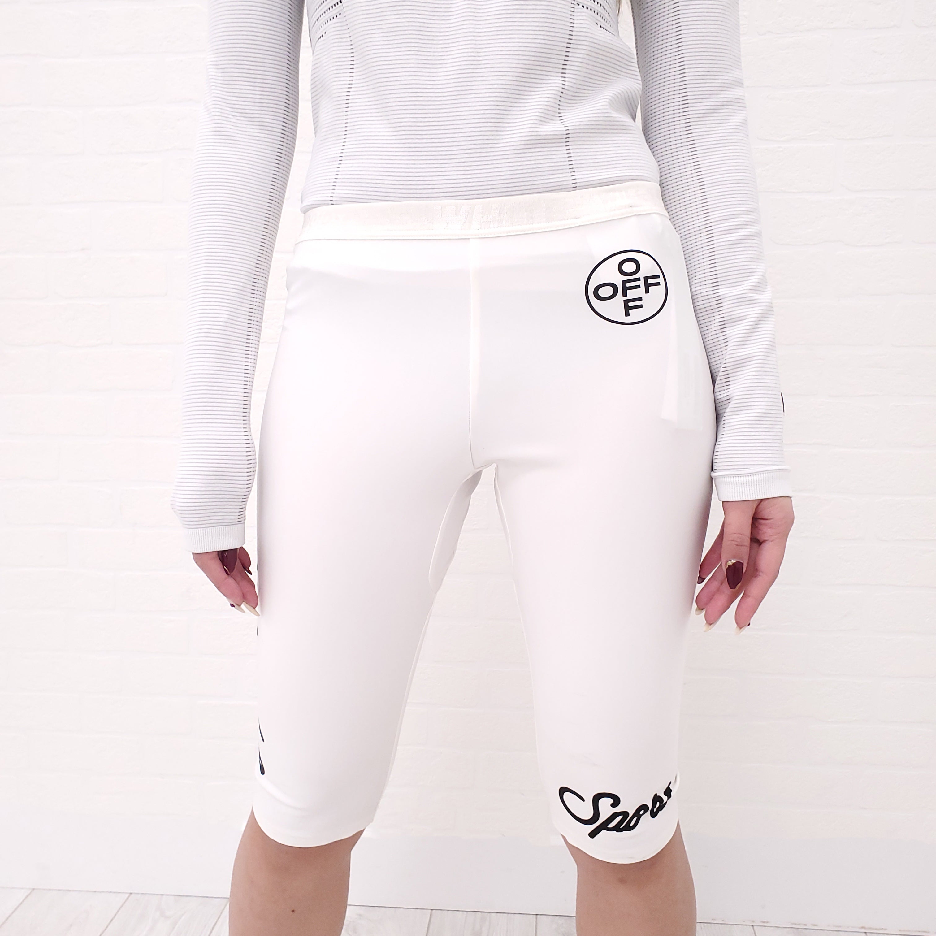 OFF-WHITE BIKER SHORTS - SIZE 42