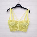 VERSACE NEON YELLOW LACE CORSET - SIZE 38