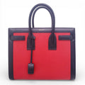 SAINT LAURENT RED AND BLACK SAC DE JOUR