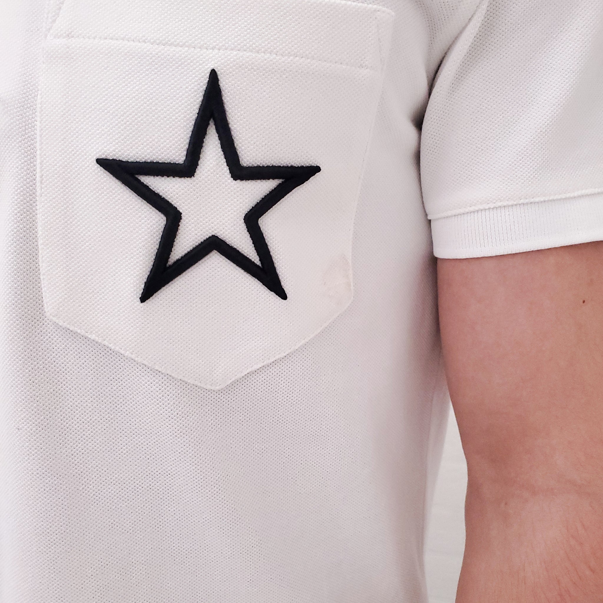 GIVENCHY STAR POCKET POLO MENS SIZE S WOMENS M Rewind Couture