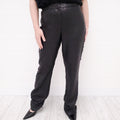GIANNI VERSACE BLACK SEQUIN PANTS - SIZE 8
