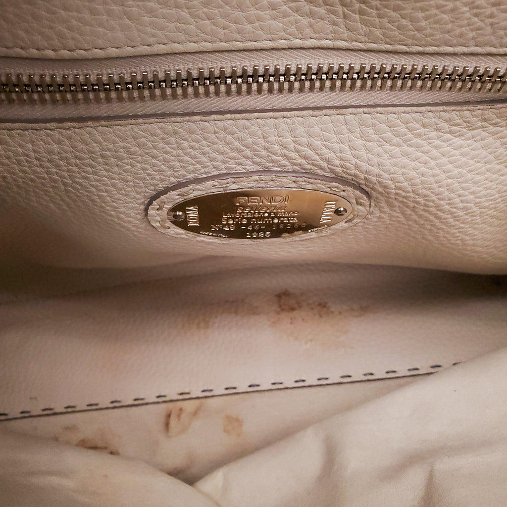 FENDI X LARGE PEEKABOO WITH FLORAL STRAP