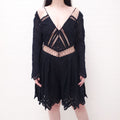 ZIMMERMANN EYELET CUTOUT DETAIL ROMPER - SIZE 3/L