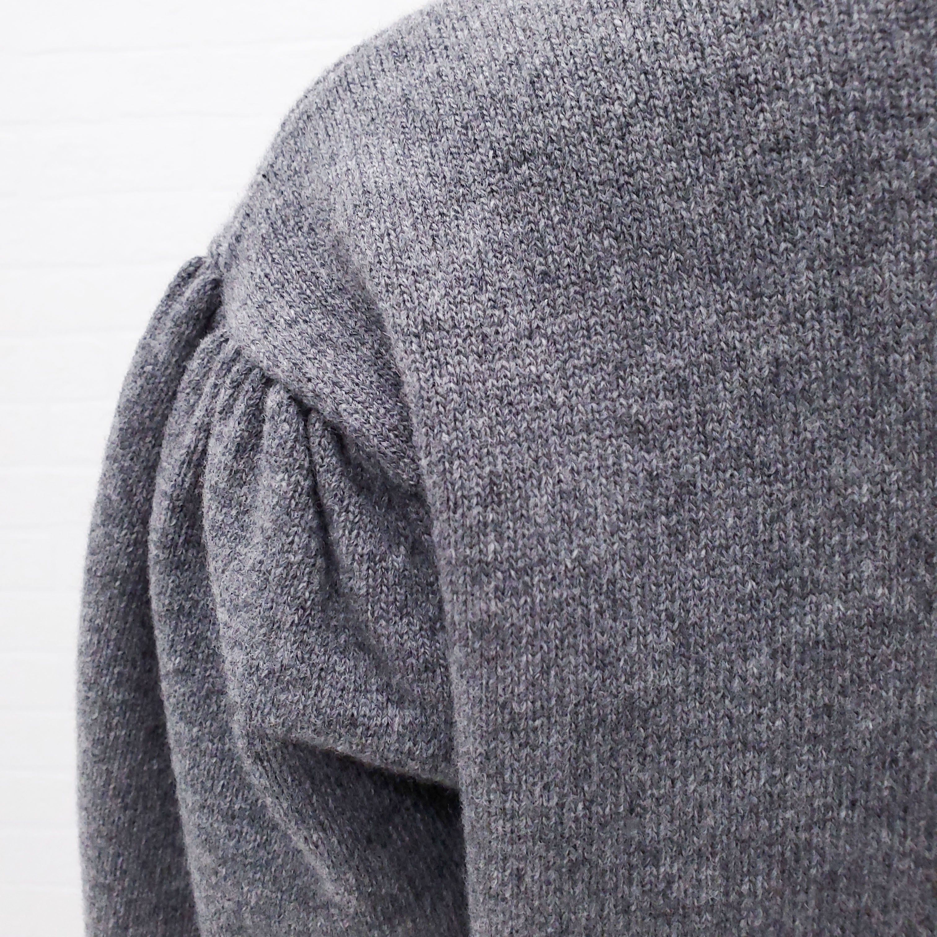 ALESSANDRA RICH ARGYLE SWEATER WITH ROSE DETAILS - SIZE 36