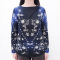 ROBERTO CAVALLI STAR FLORAL LONG SLEEVE TOP WITH CRYSTAL DETAIL -SIZE 40