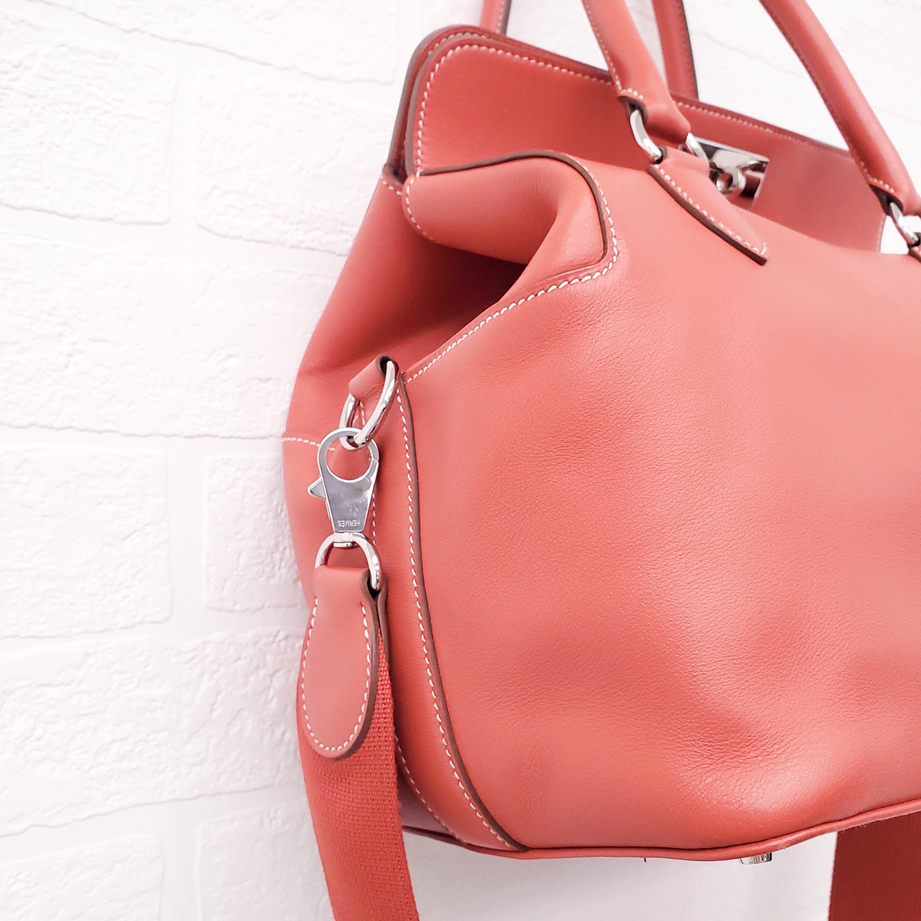 HERMÈS CORAL TOOLBOX BAG