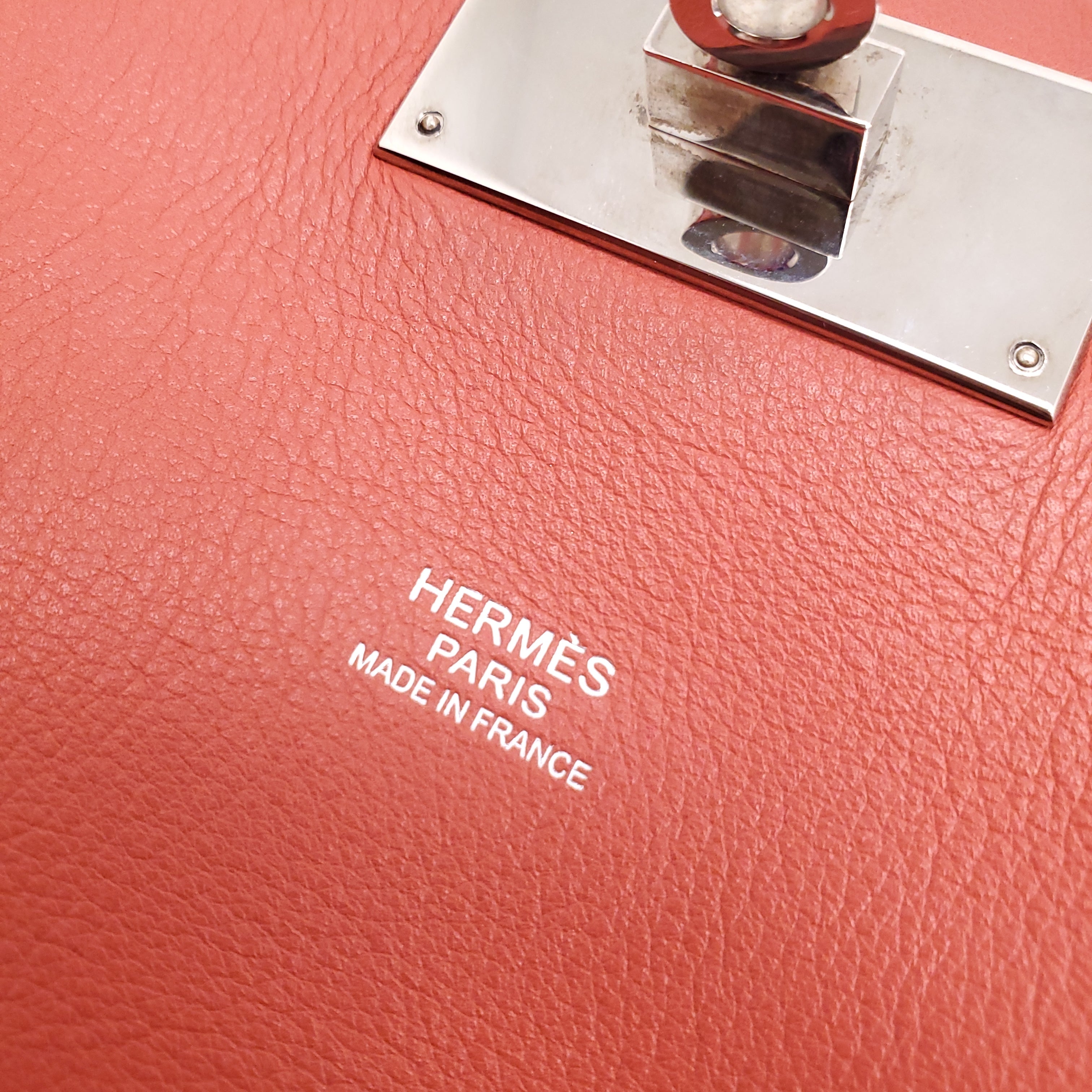 HERMÈS CORAL TOOLBOX BAG