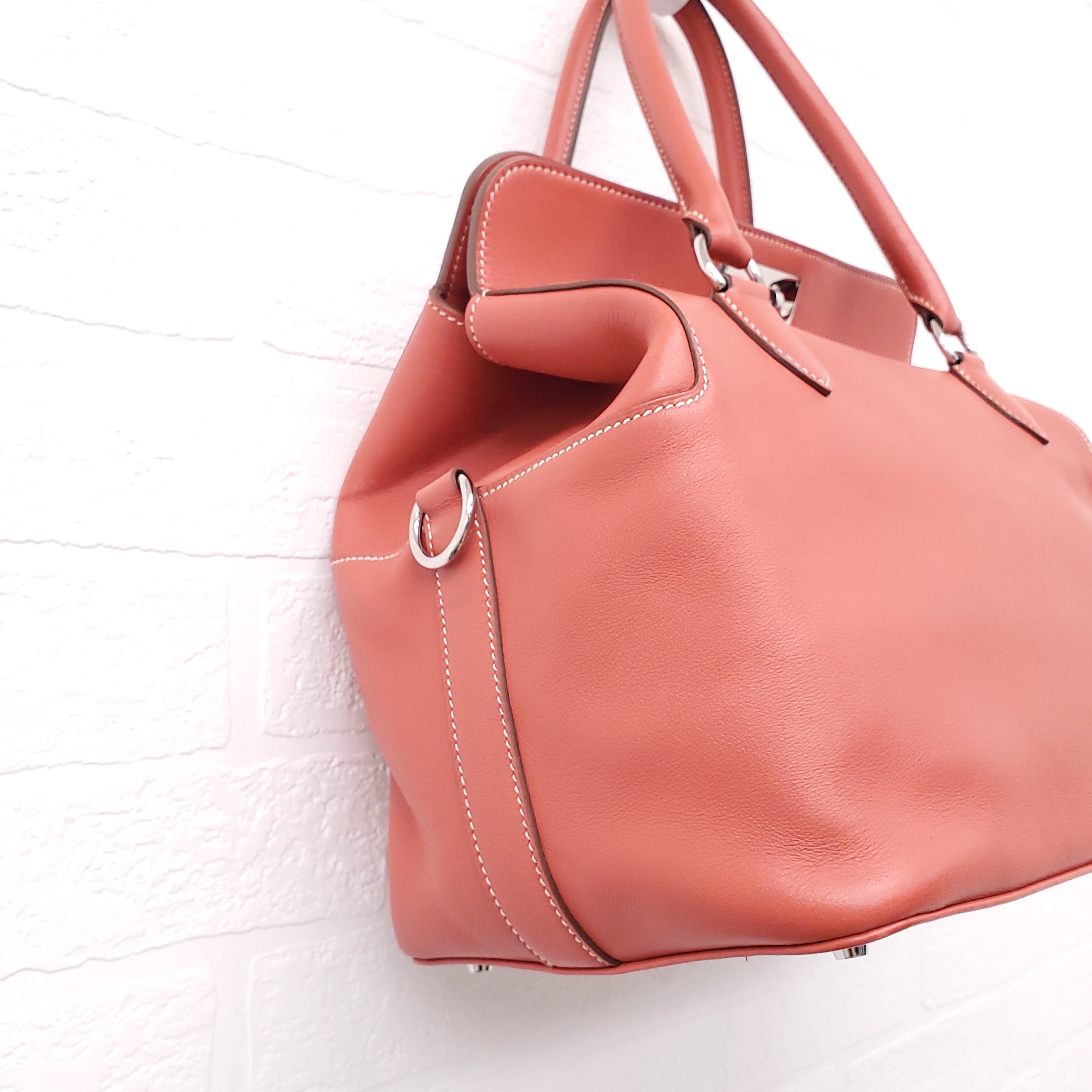 HERMÈS CORAL TOOLBOX BAG