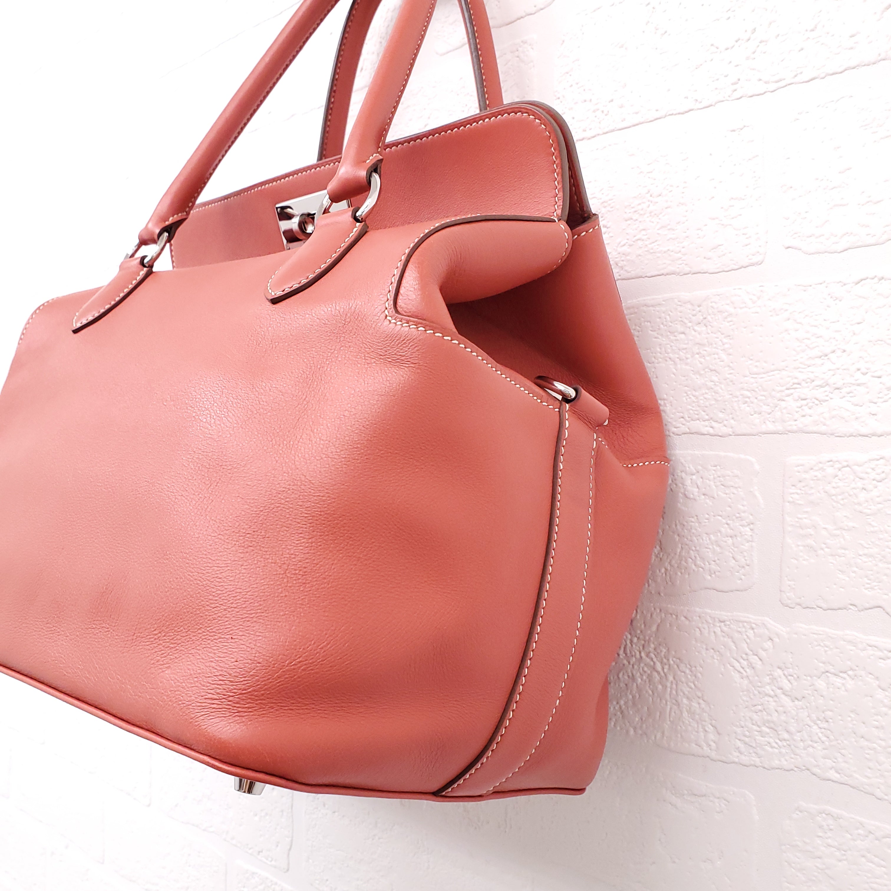 HERMÈS CORAL TOOLBOX BAG