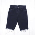 GRLFRND BLACK DENIM SHORTS - SIZE 24