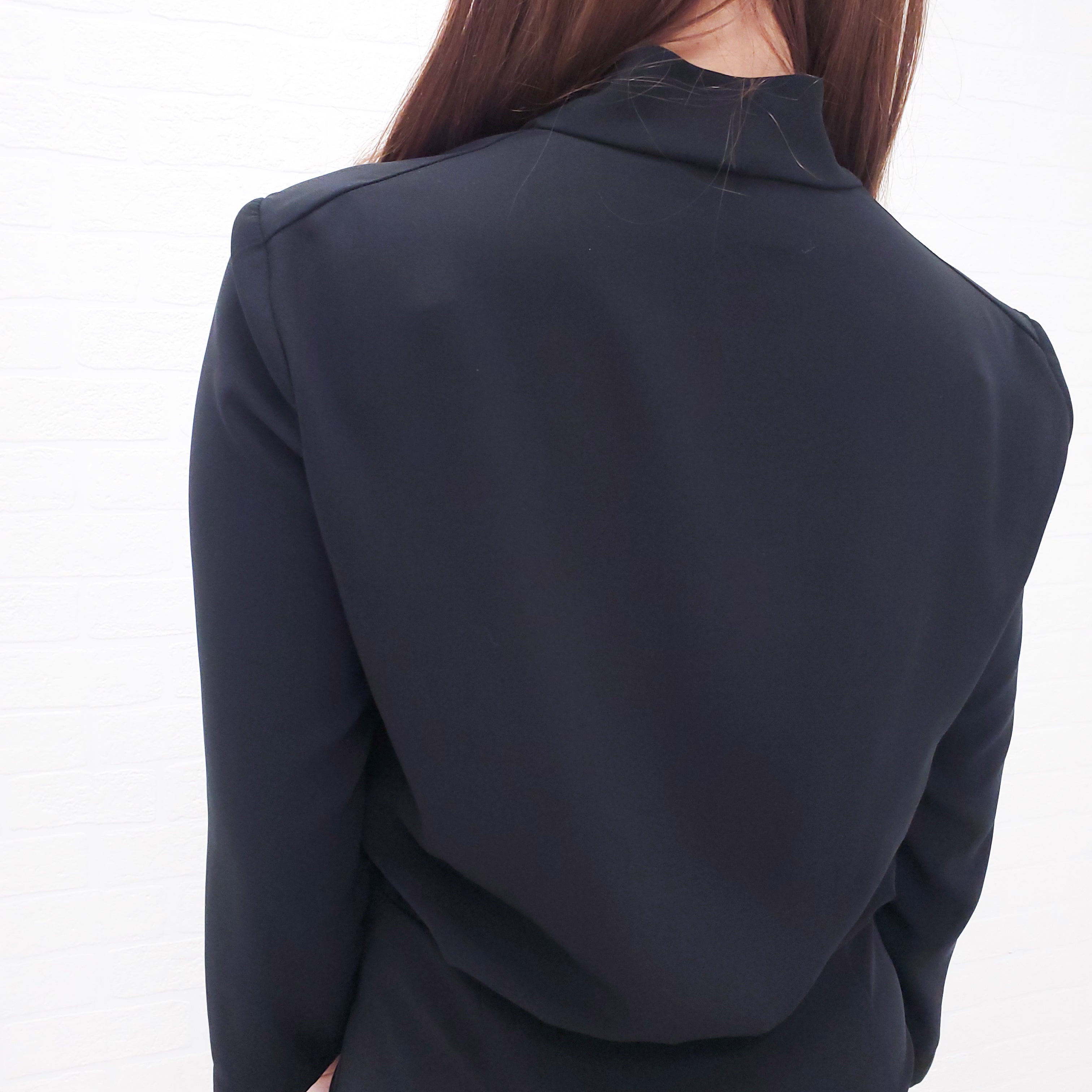 THE ROW BLACK DRAPED DRESS - SIZE 2