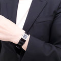 CHANEL DIAMOND WATCH WITH CROC BAND