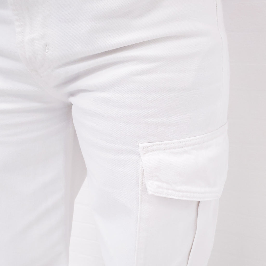 AGOLDE WHITE CARGO DENIM - SIZE 24