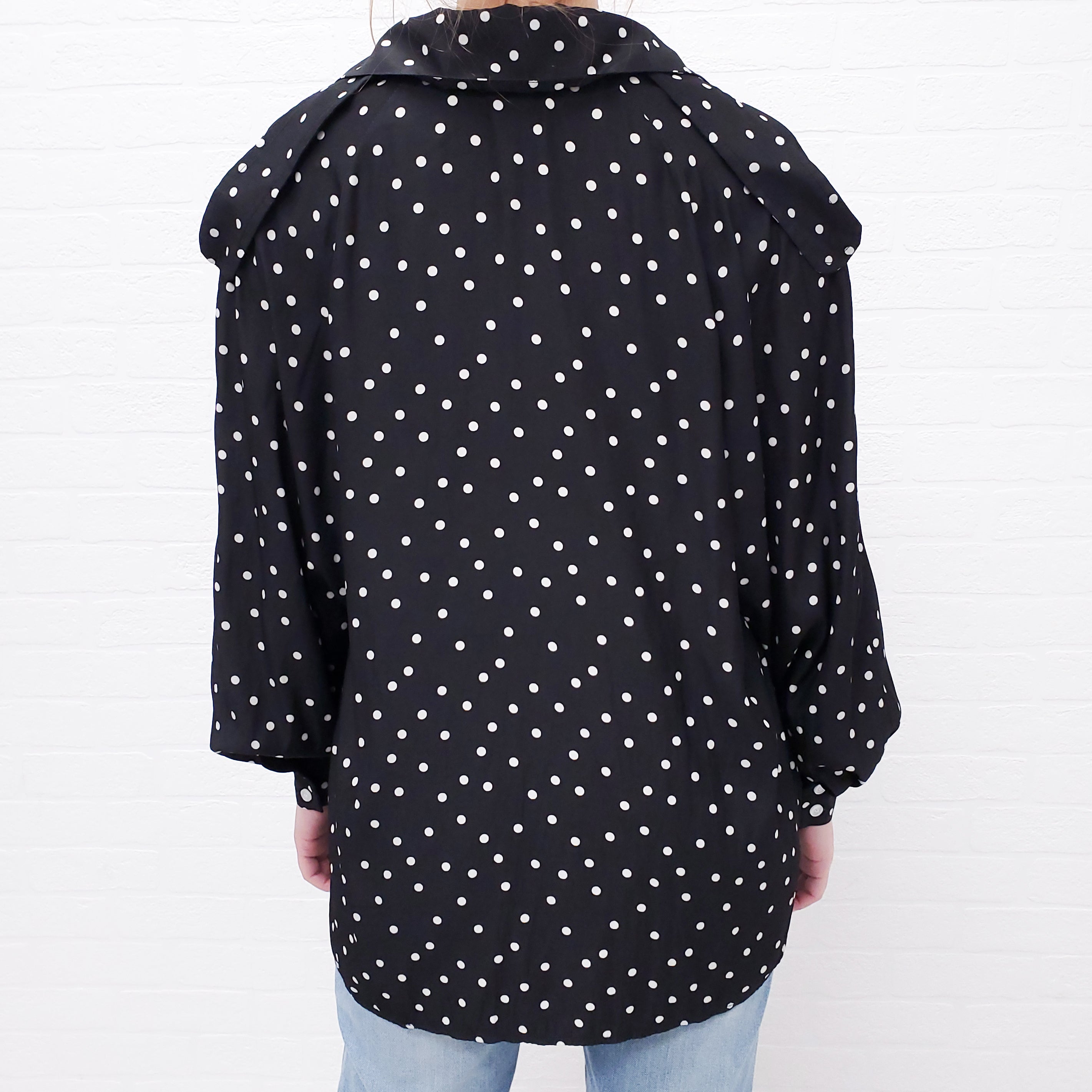 SMYTHE POLKA DOT BLOUSE - SIZE XS