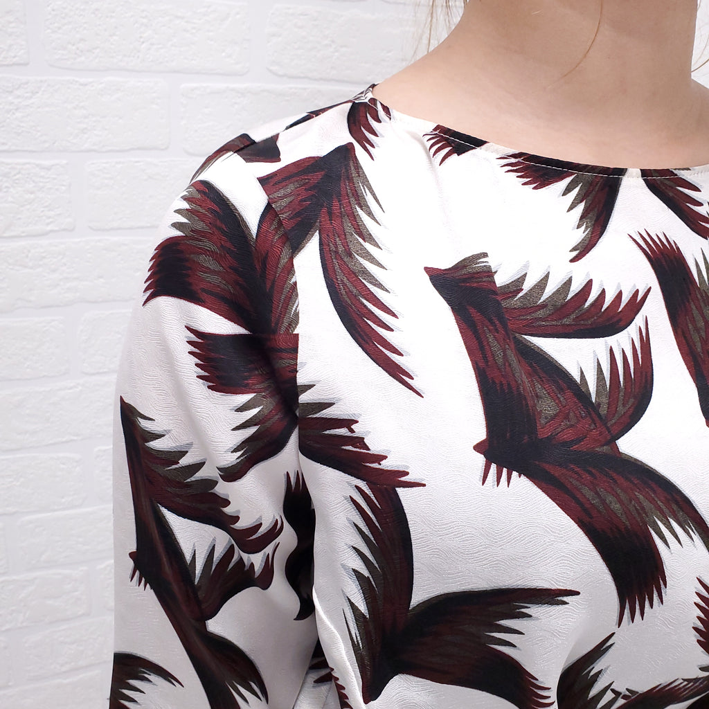 A.L.C. RED PATTERNED DRESS - SIZE 0