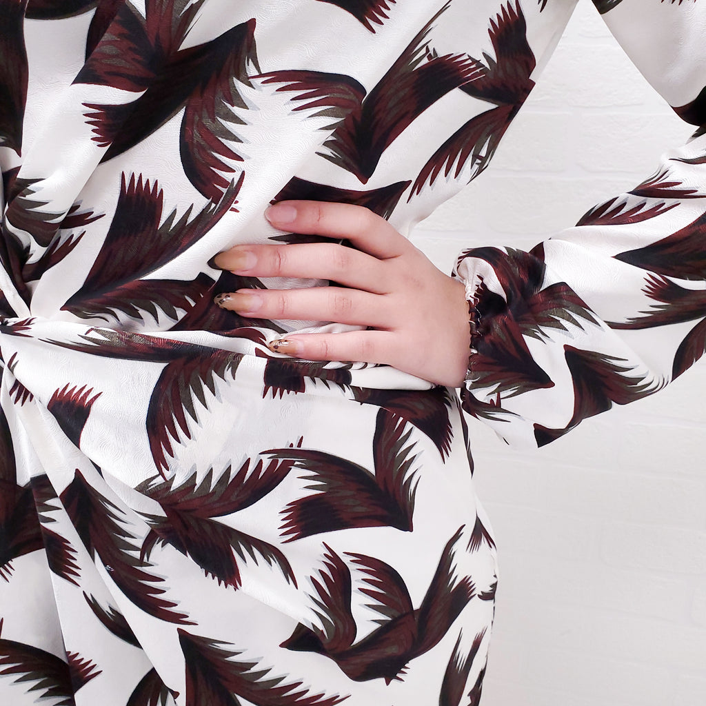 A.L.C. RED PATTERNED DRESS - SIZE 0