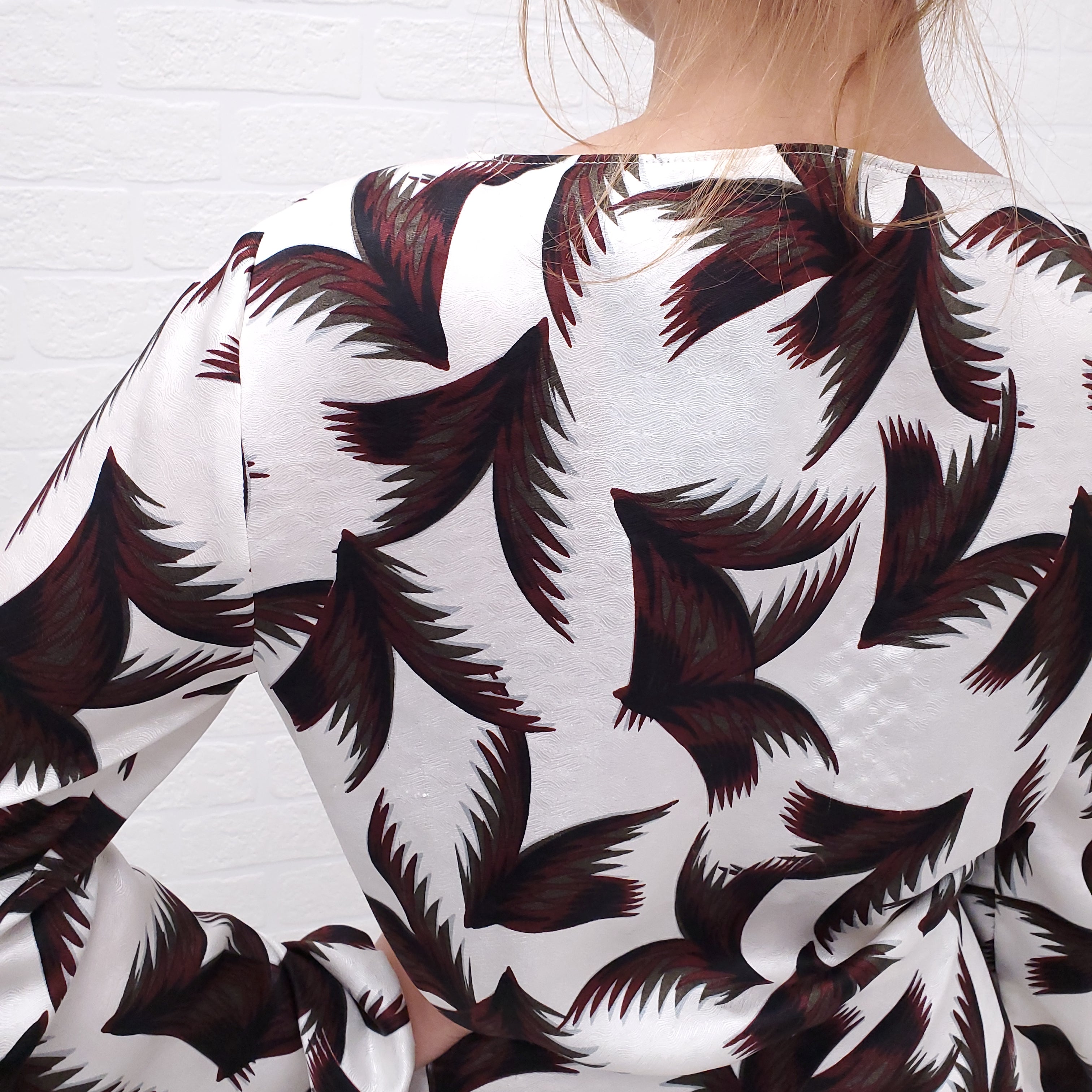 A.L.C. RED PATTERNED DRESS - SIZE 0