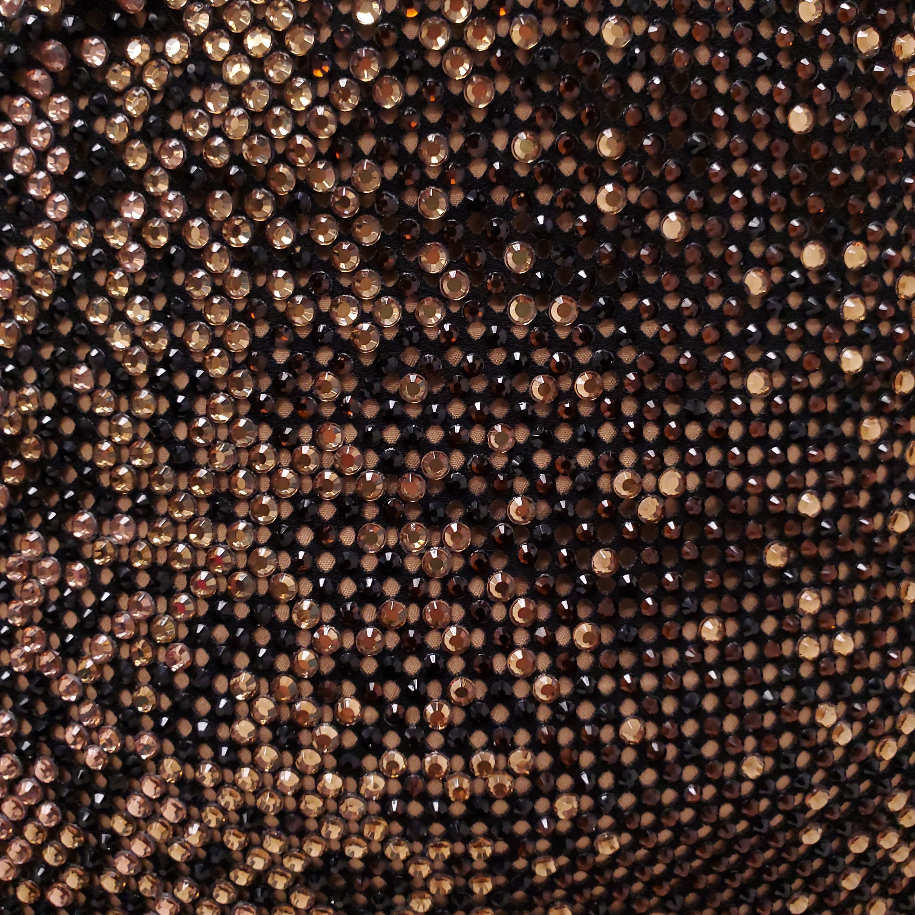 VERSACE BLACK AND BROWN PYHTON PRINT CRYSTAL EVENING DRESS - SIZE 40