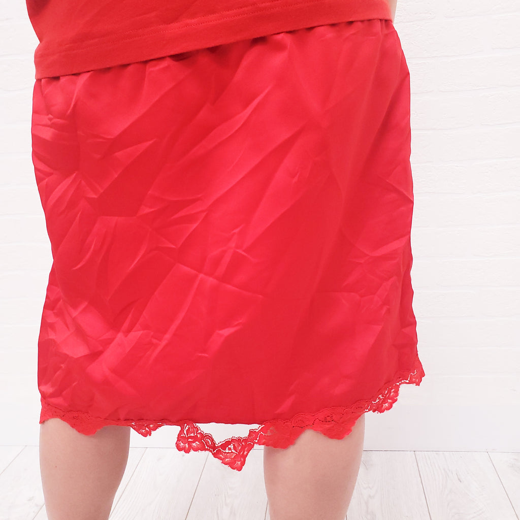 BALENCIAGA RED POLITICAL CAMPAIGN T-SHIRT SLIP DRESS - SIZE S