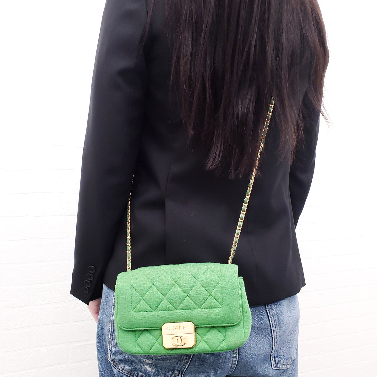 CHANEL GREEN MINI CHIC WITH ME FLAP BAG – Rewind Couture