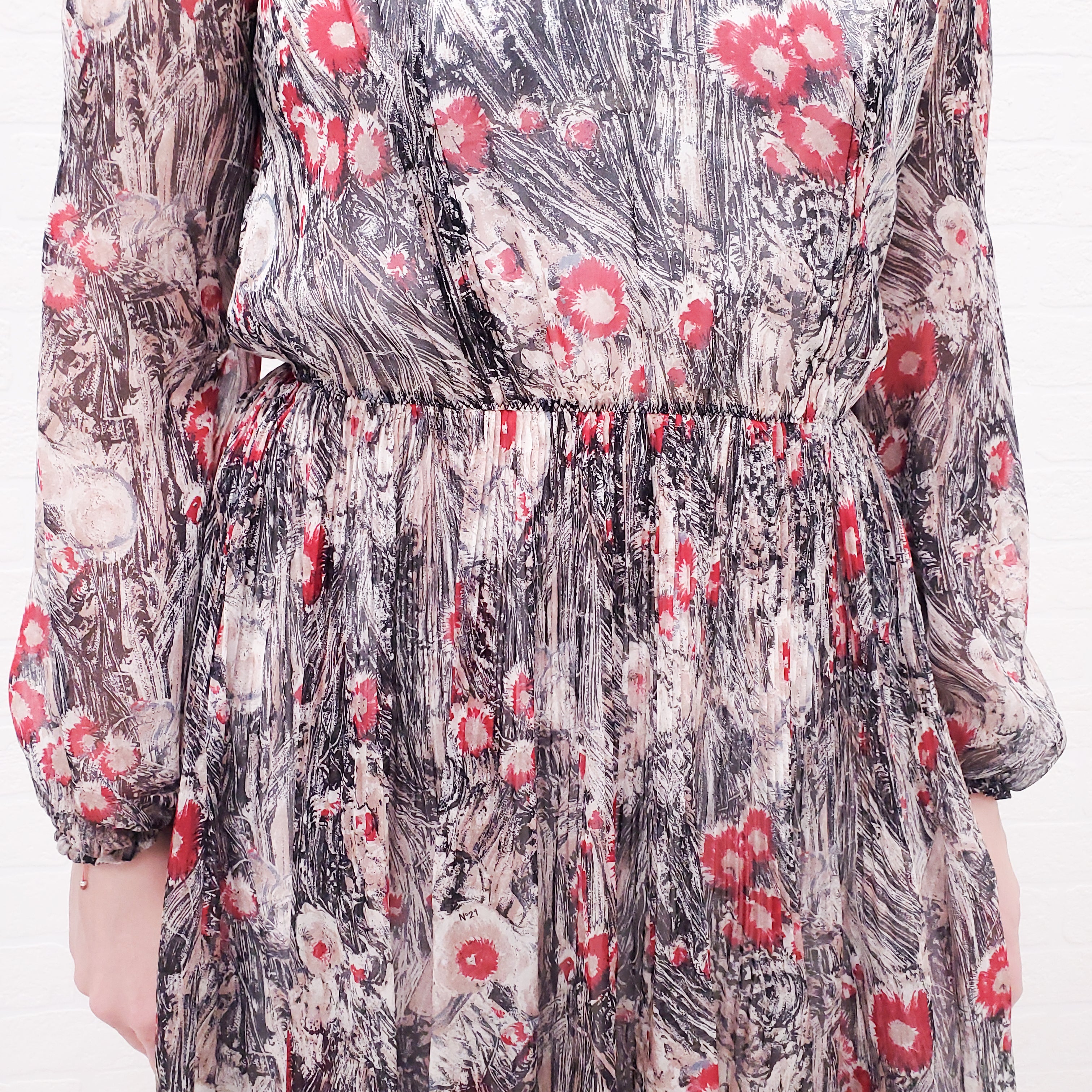 N°21 FLORAL SILK DRESS - SIZE 42