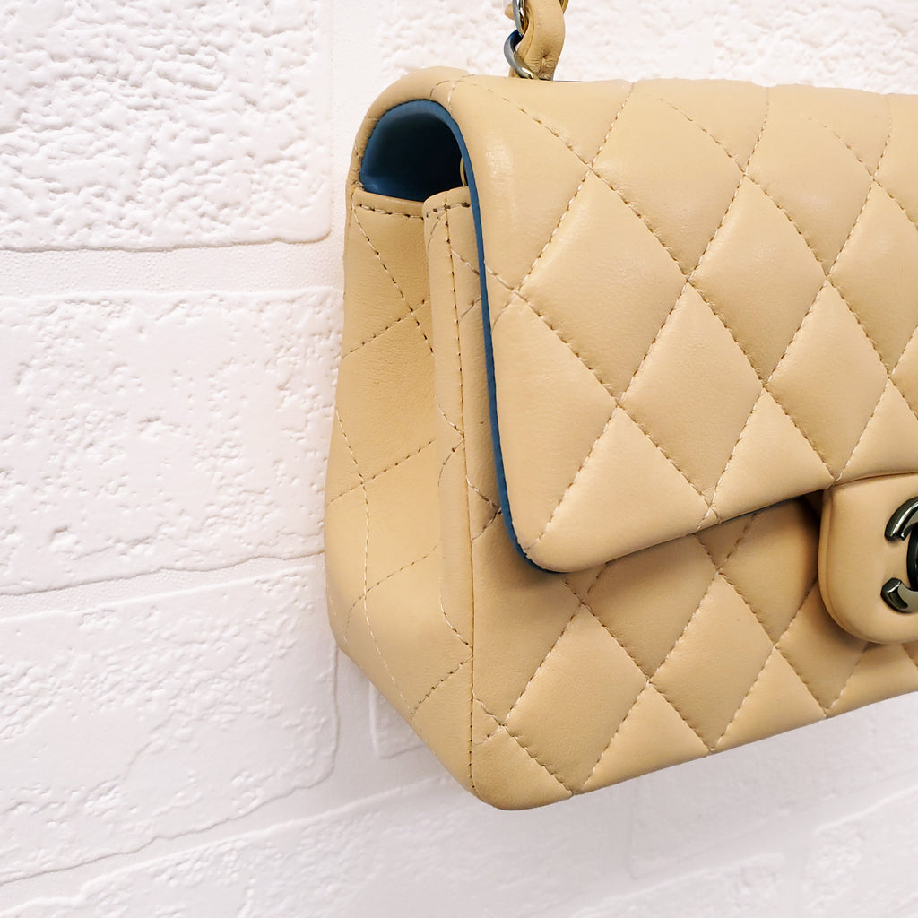 CHANEL YELLOW MINI FLAP BAG