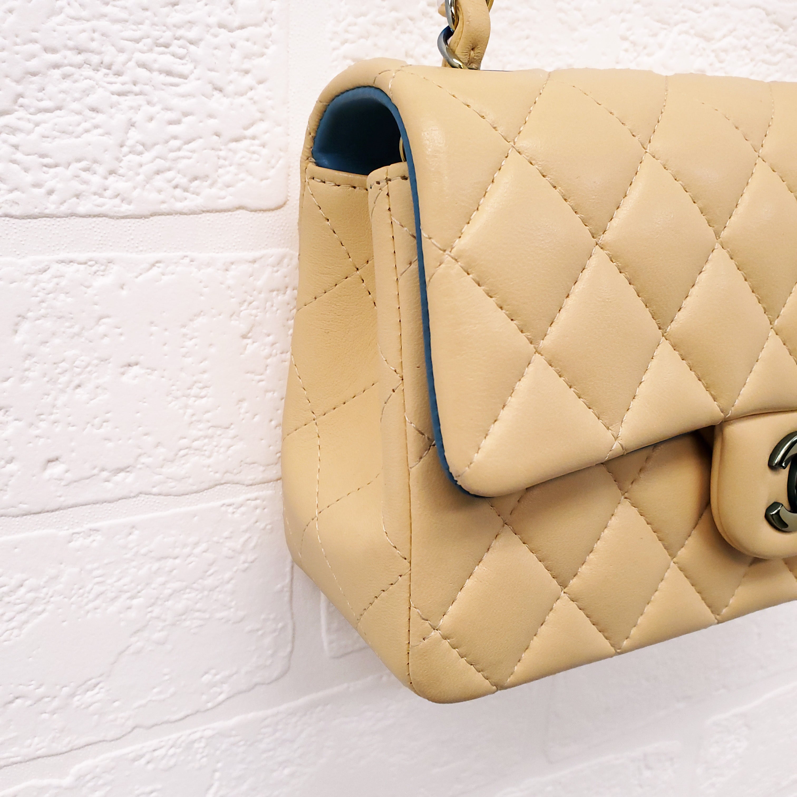 CHANEL YELLOW MINI FLAP BAG
