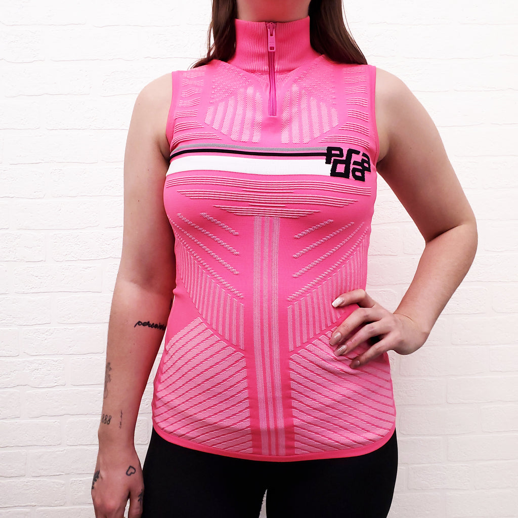 PRADA PINK ATHLETIC SLEEVELESS TOP - SIZE S