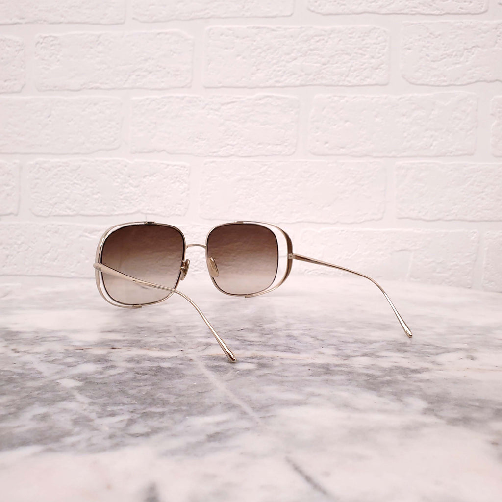 LOEWE LARGE GOLD FRAME SUNGLASSES