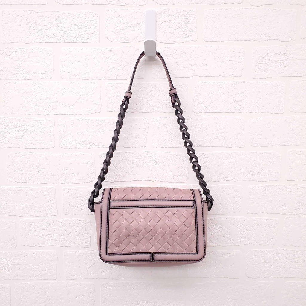 BOTTEGA VENETA INTRECCIATO NAPPA MIRROR LENSES CROSSBODY BAG