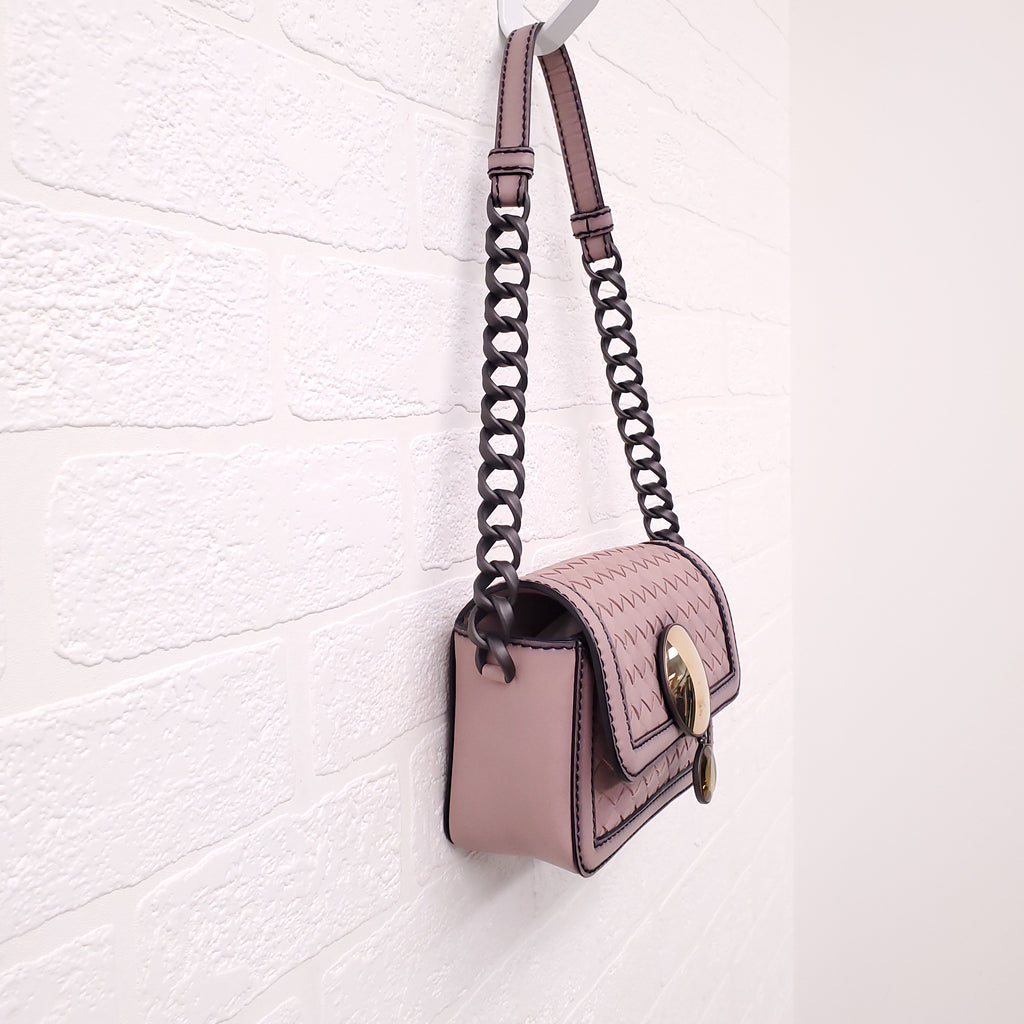 BOTTEGA VENETA INTRECCIATO NAPPA MIRROR LENSES CROSSBODY BAG