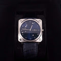 BELL & ROSS DIAMOND WATCH EAGLE QUARTZ 39MM CORDON BLEU