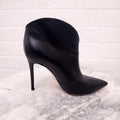 GIANVITO ROSSI BLACK LEATHER BOOTIES - SIZE 39