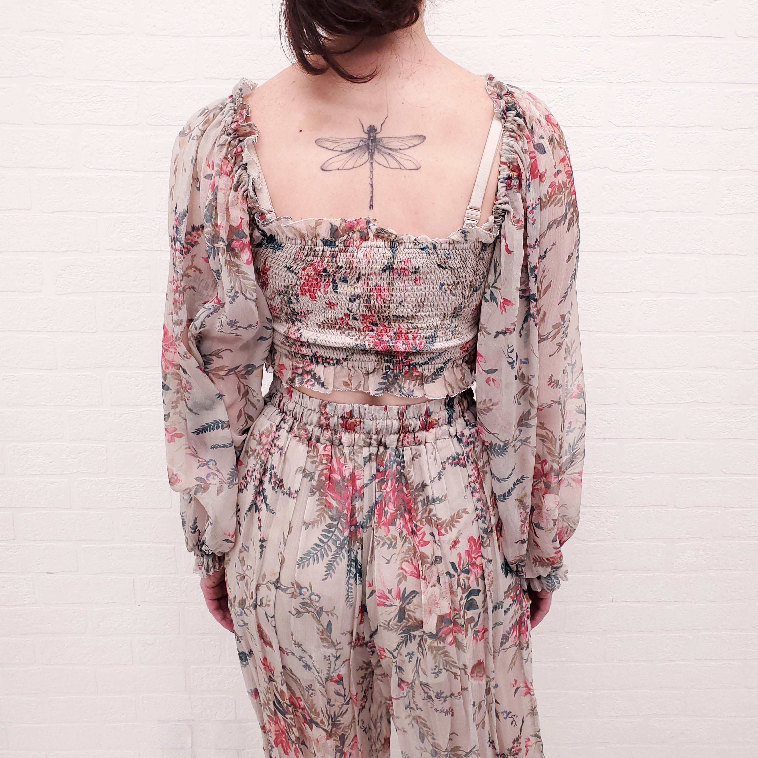 ZIMMERMANN 2-PIECE SILK PANTS AND TOP - SIZE 1 (US 4)