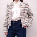 IRO MIORA METALLIC BOUCLE TWEED JACKET - SIZE 42