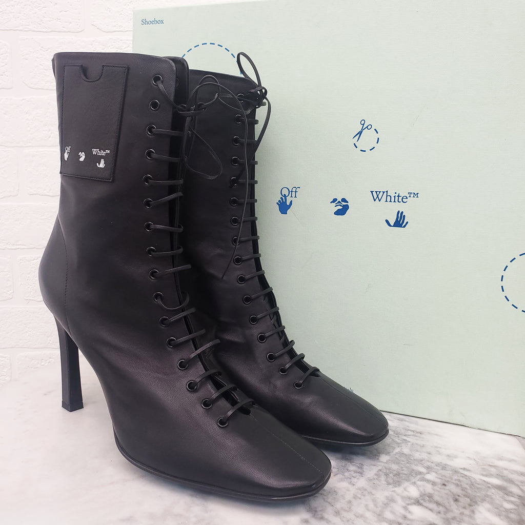 OFF-WHITE LOGO BOOTS - SIZE 41