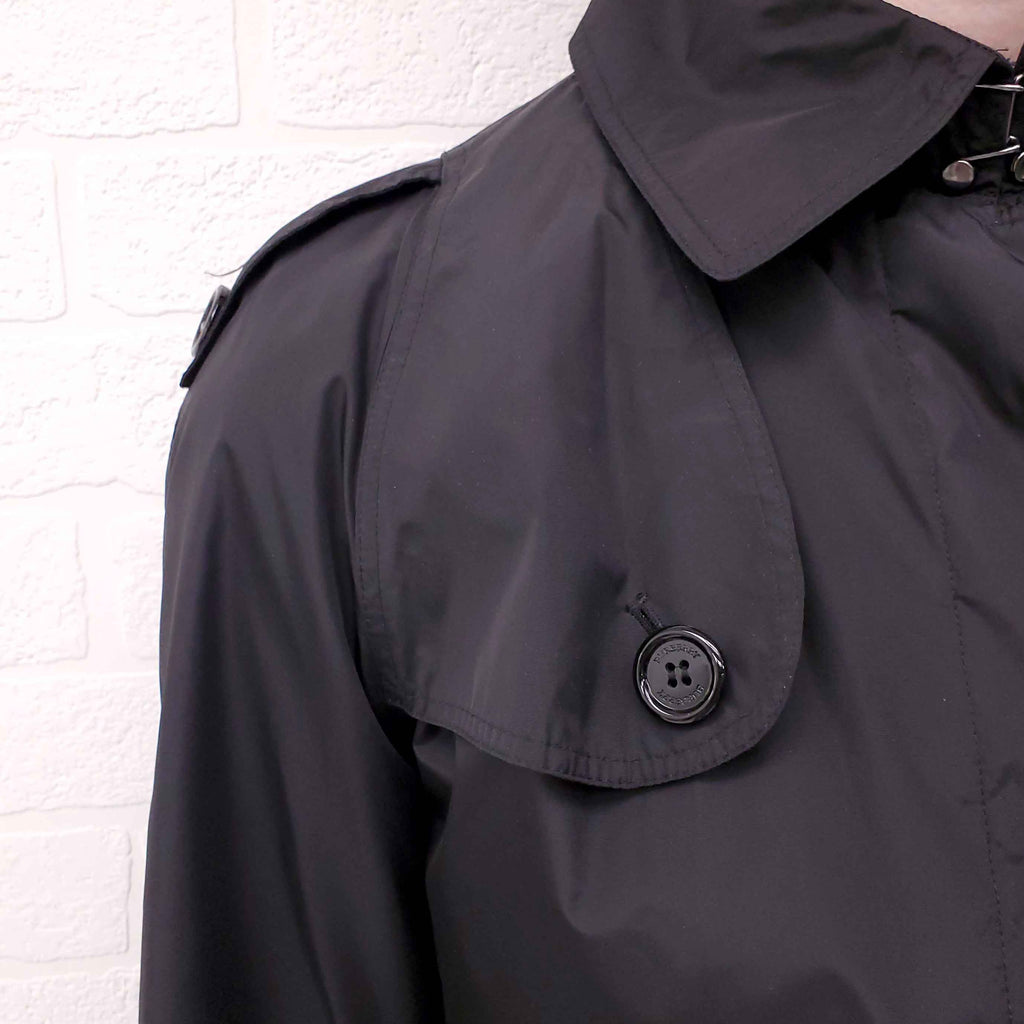 BURBERRY NYLON TRENCH COAT - SIZE 8