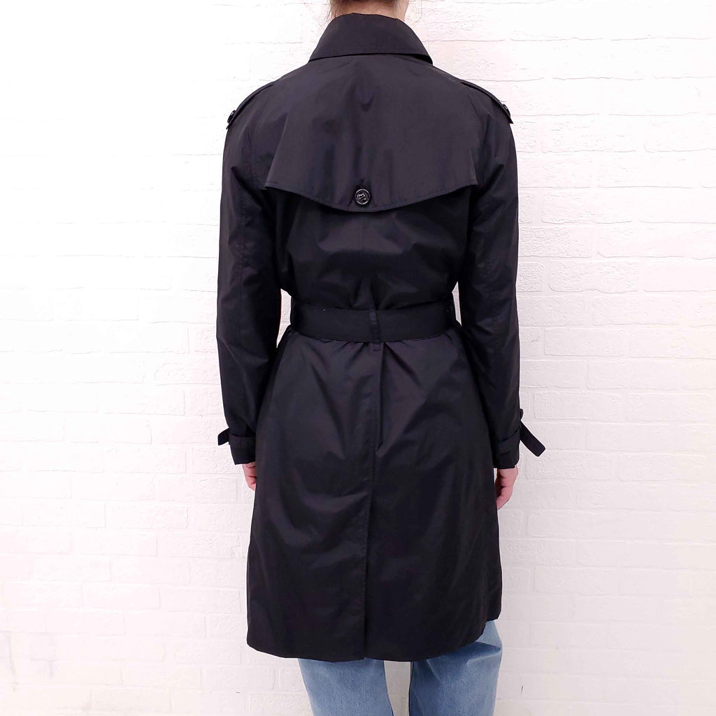 BURBERRY NYLON TRENCH COAT - SIZE 8