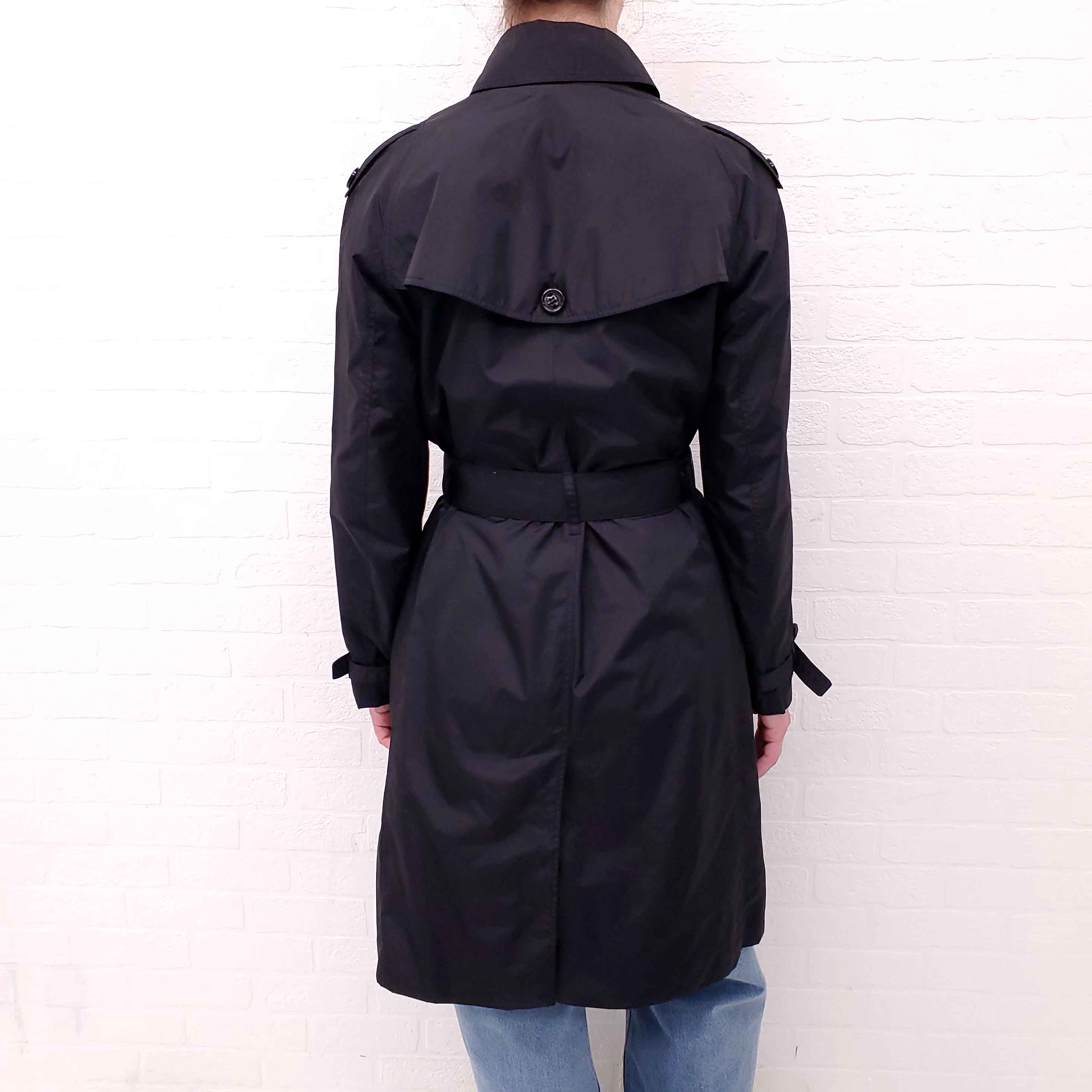 BURBERRY NYLON TRENCH COAT - SIZE 8