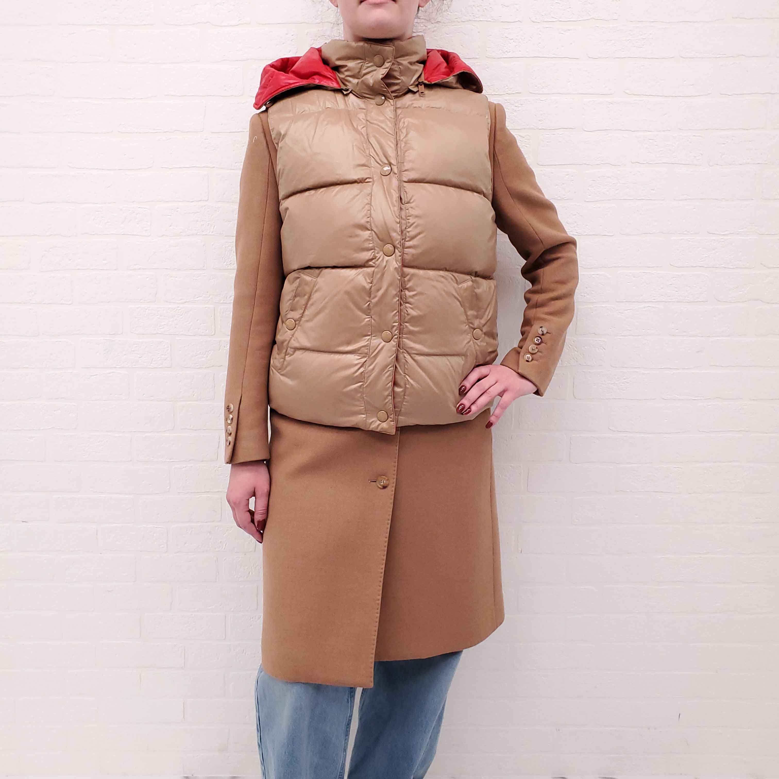 BURBERRY PEACOAT WITH PUFFER DETAIL - SIZE 4