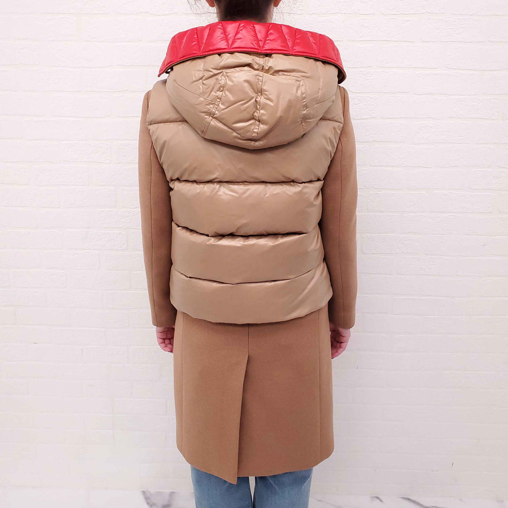 BURBERRY PEACOAT WITH PUFFER DETAIL - SIZE 4